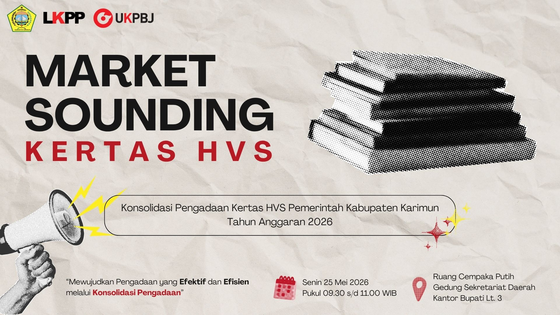 Undangan Market Sounding Konsolidasi Kertas HVS
